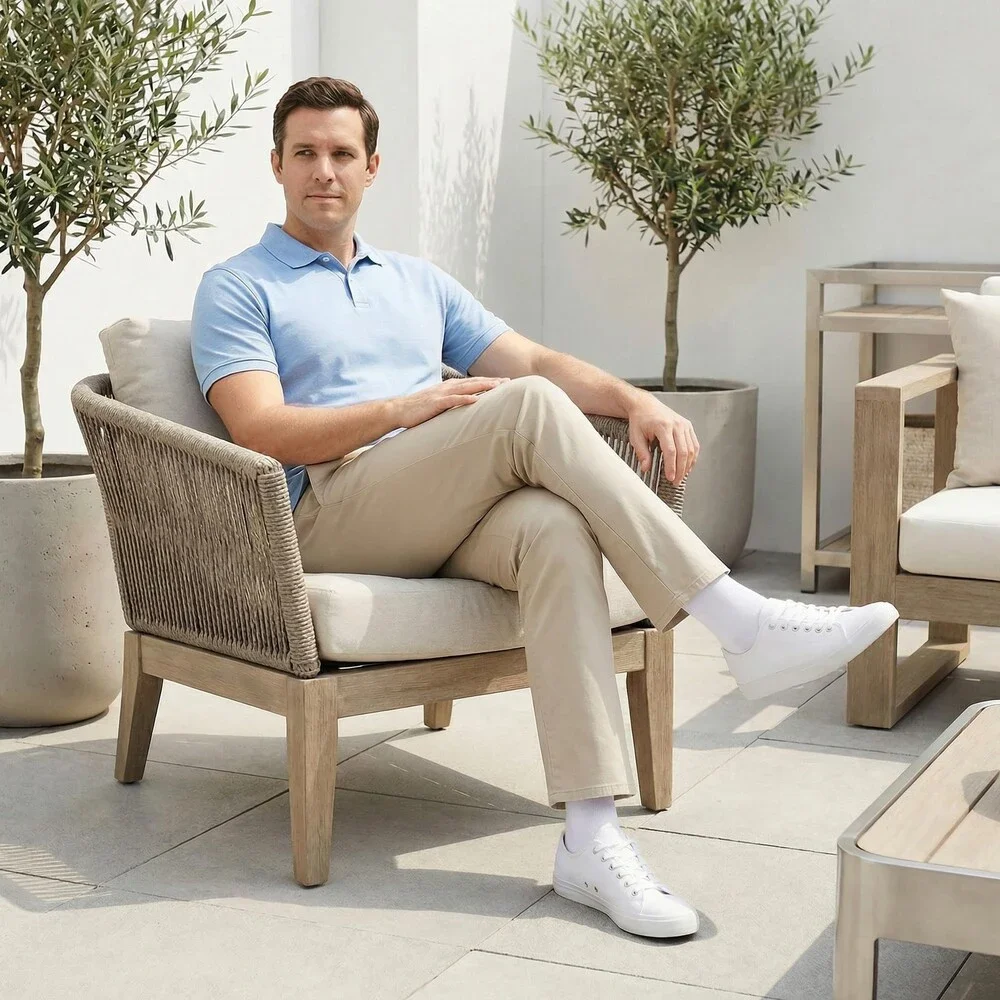 SERISIMPLE Men's White Viscose Bamboo Dress Sock Thin Soft Crew Anti Odor 5PK-L